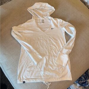 Nike White Hooded Top